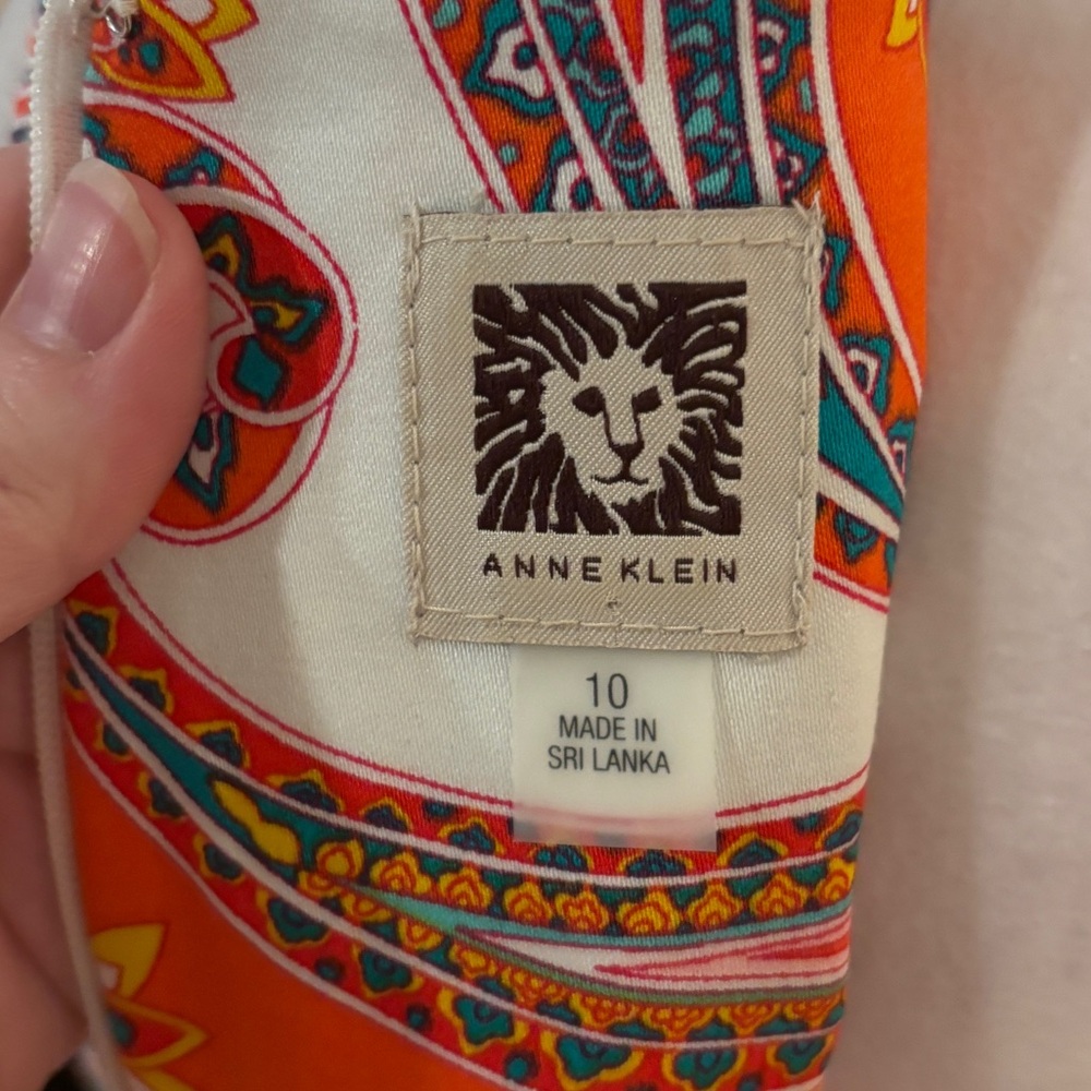 Anne Klein Paisley Shift Dress - Picture 7 of 9